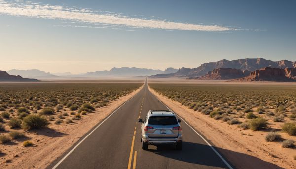 Voyage road trip exceptionnel grand espace